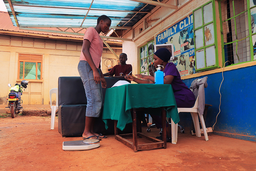 Community medical camp at Family Clinic — outdoor health screening