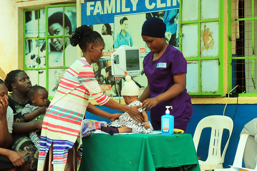 Paediatric care at a Family Clinic community outreach